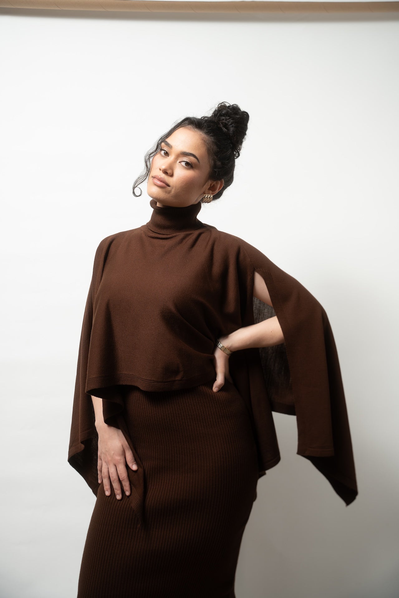 Knitted Batwing Dress Set - Bells of Valor