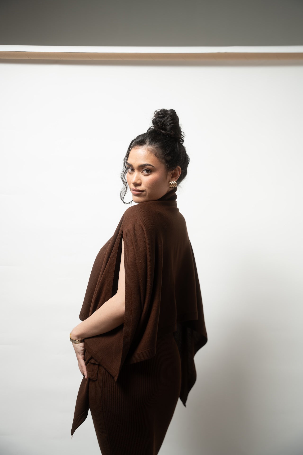 Knitted Batwing Dress Set - Bells of Valor